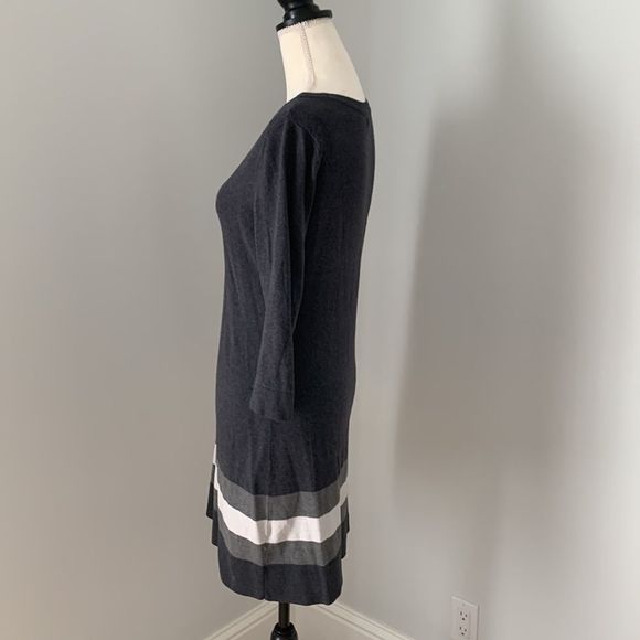 Banana Republic Factory crew neck sweater dress 3/4 sleeve - Picture 4 of 8